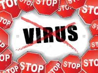 Stop virus illustration