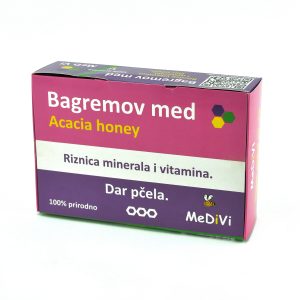 Bagremov med šot Kutija belo