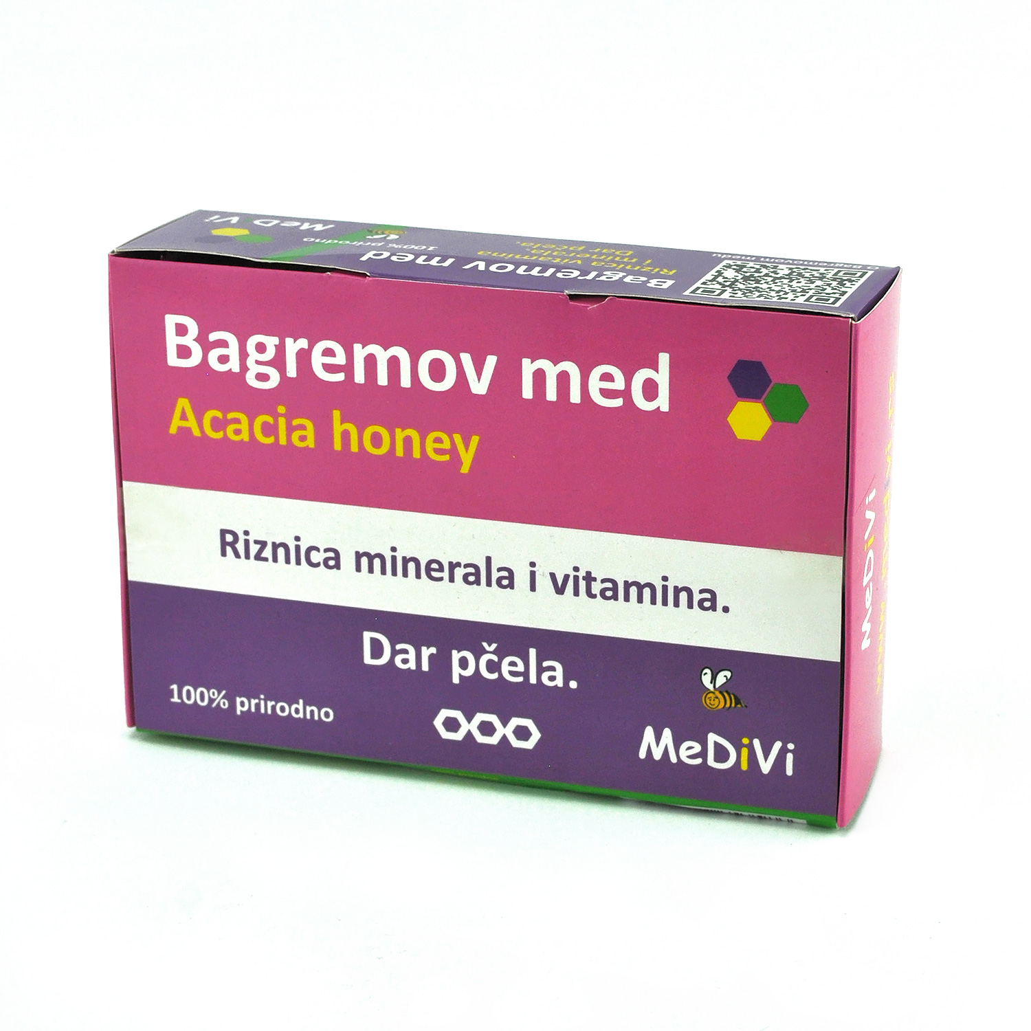 Bagremov med šot Kutija belo