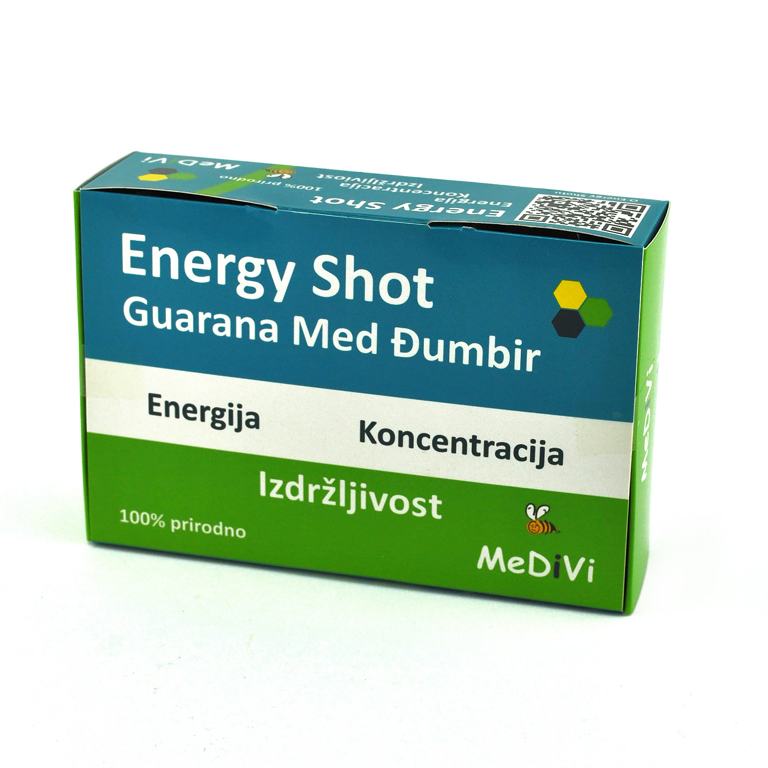 Energy šot kutija Belo